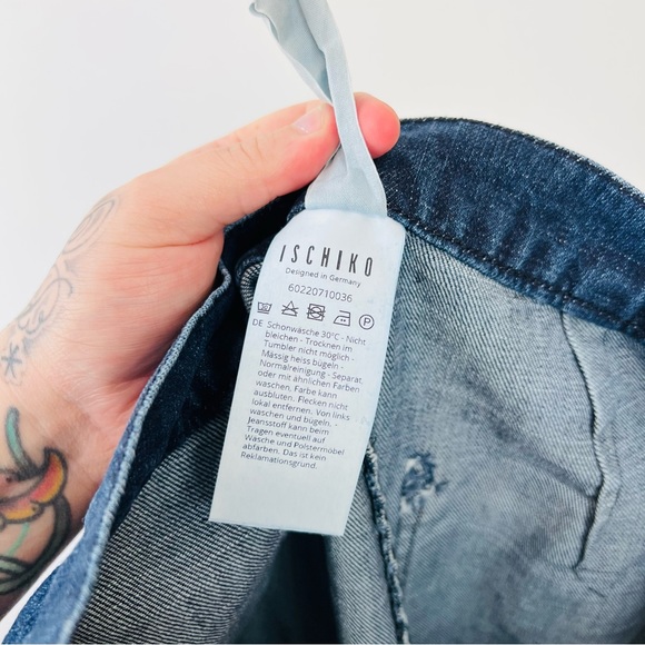 ISCHIKO OSKA Blue Mid Wash Denim Balloon Oversized Jeans UK 12 - Picture 15 of 15